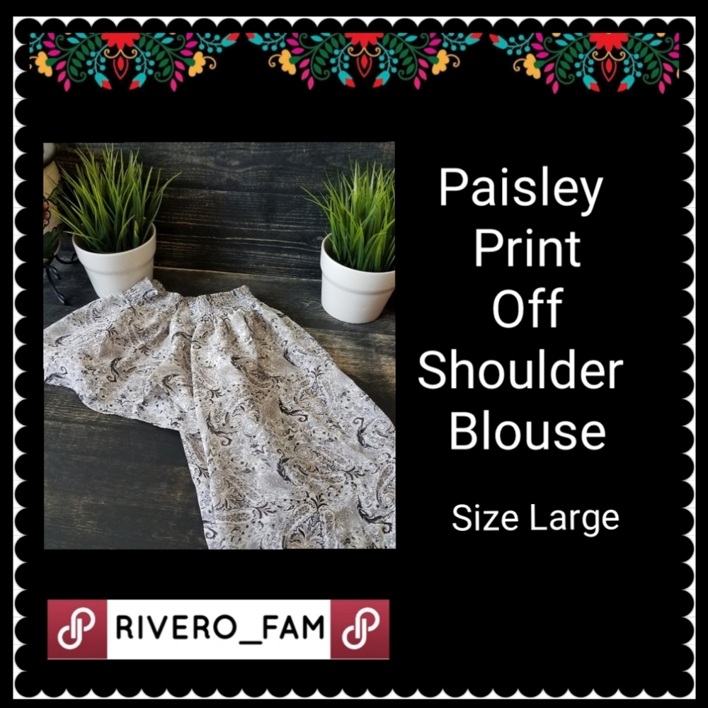 NIOTTO | PAISLEY PRINT BLOUSE | SIZE LARGE